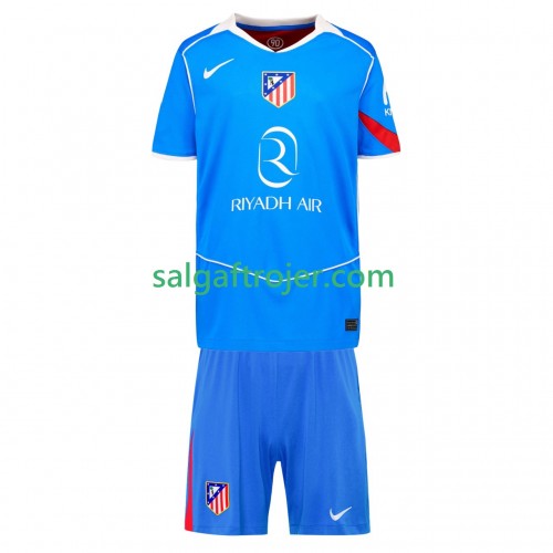 Atlético de Madrid Fodboldtrøjer Børn 3. sæt 2025/26 Kort ærmer Atlético de Madrid Fodboldtrøjer Børn 3. sæt 2025/26 Kort ærmer